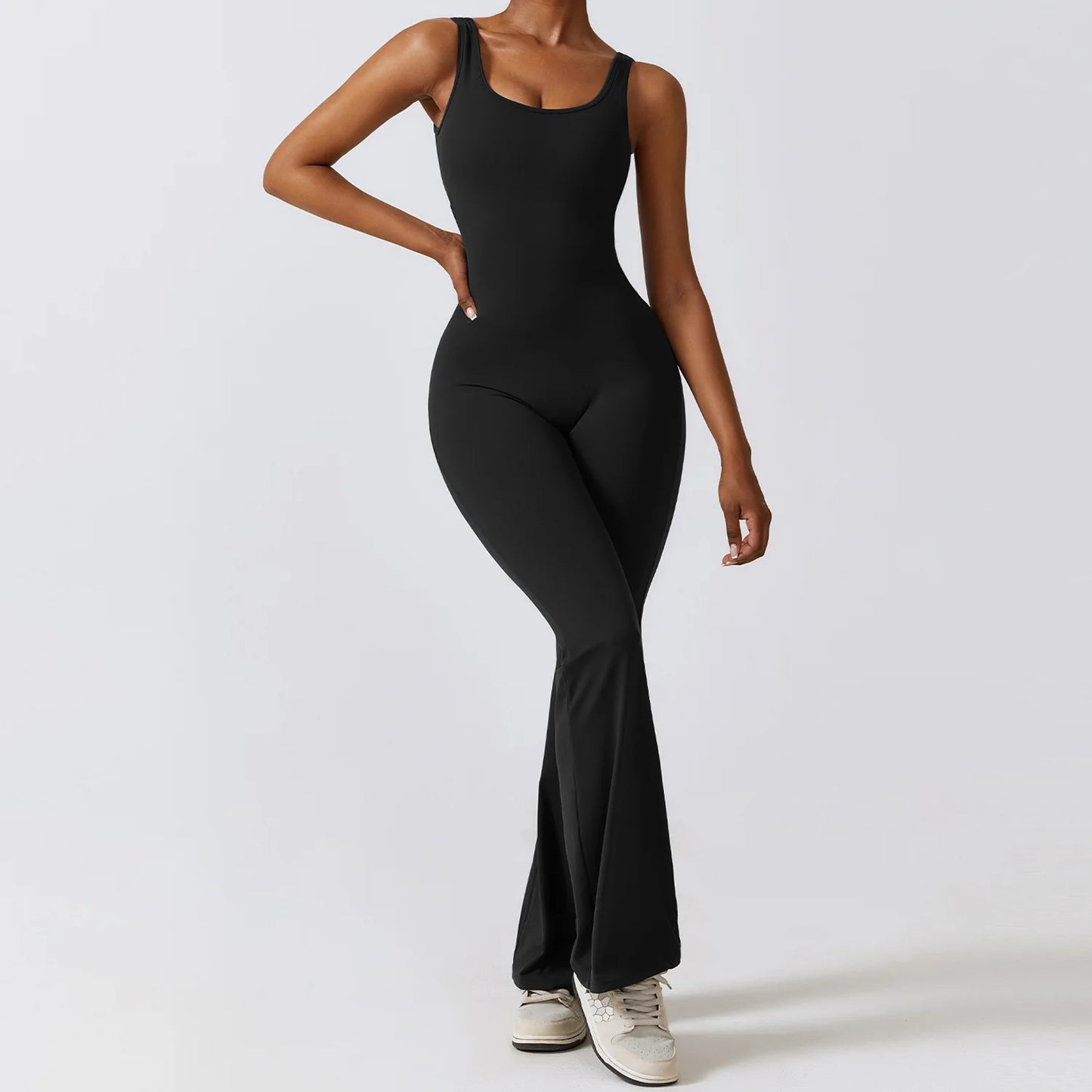 THE NOVA – BACKLESS FLARE JUMPSUIT