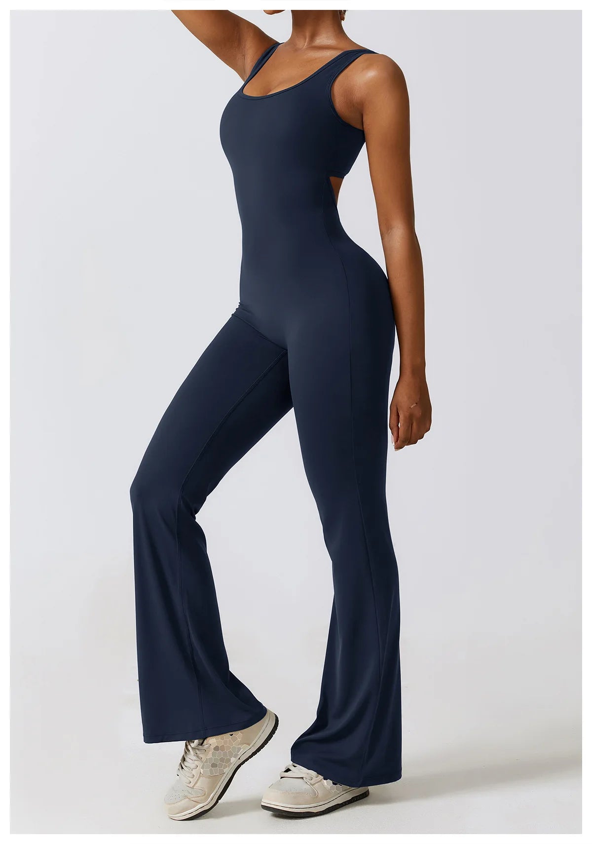 THE NOVA – BACKLESS FLARE JUMPSUIT