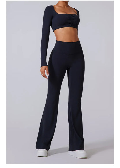 THE ELISE – HIGH WAIST FLARE LEGGINGS