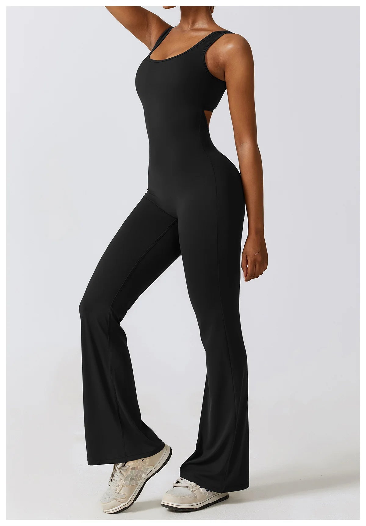THE NOVA – BACKLESS FLARE JUMPSUIT