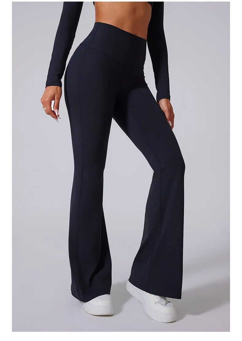 THE ELISE – HIGH WAIST FLARE LEGGINGS