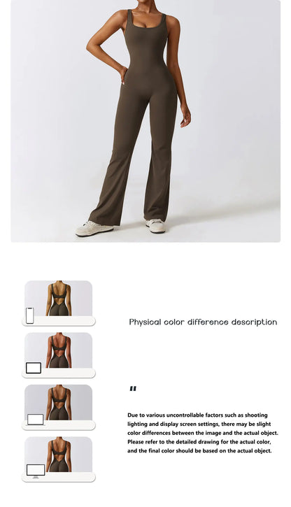 THE NOVA – BACKLESS FLARE JUMPSUIT