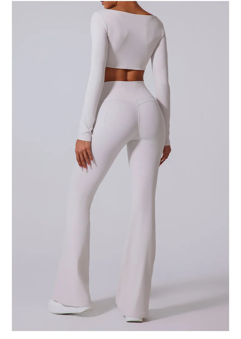 THE ELISE – HIGH WAIST FLARE LEGGINGS