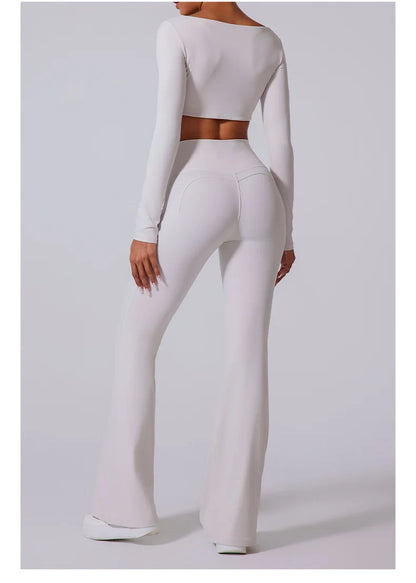 THE ELISE – HIGH WAIST FLARE LEGGINGS