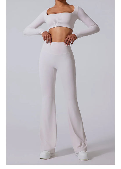 THE ELISE – HIGH WAIST FLARE LEGGINGS
