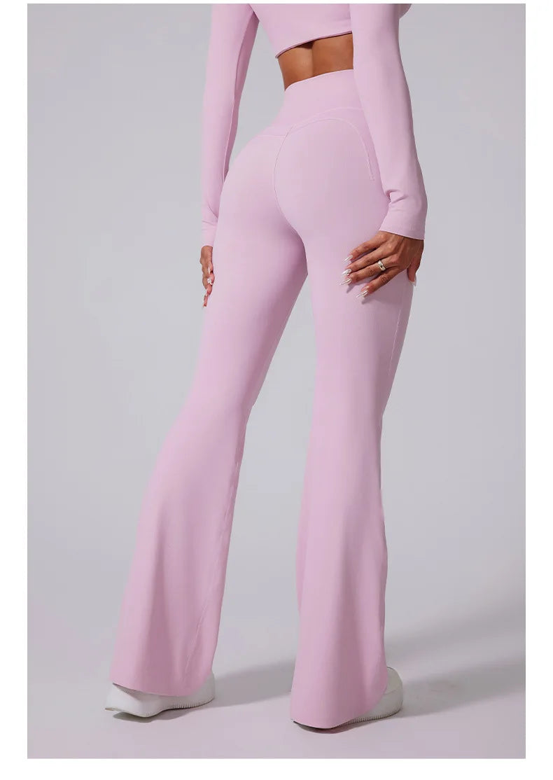 THE ELISE – HIGH WAIST FLARE LEGGINGS