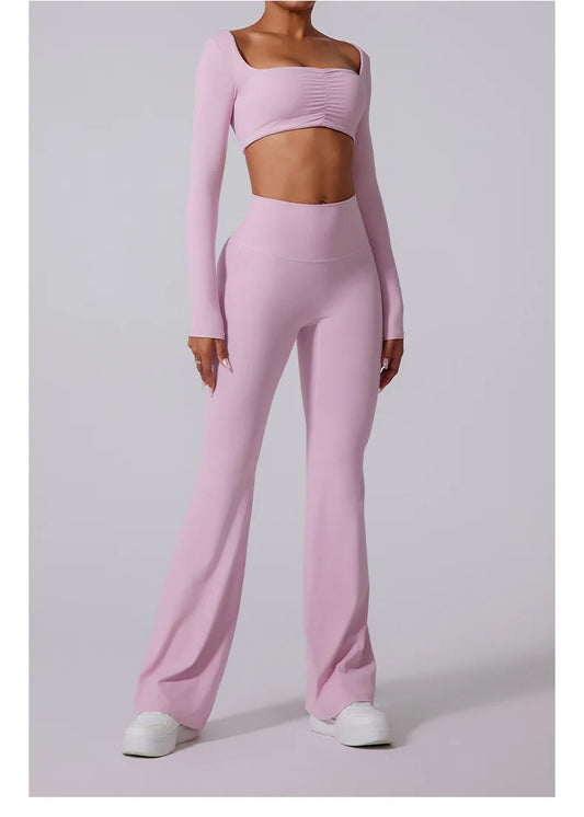 THE ELISE – HIGH WAIST FLARE LEGGINGS