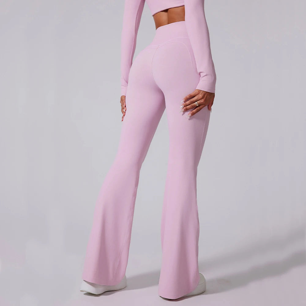 THE ELISE – HIGH WAIST FLARE LEGGINGS