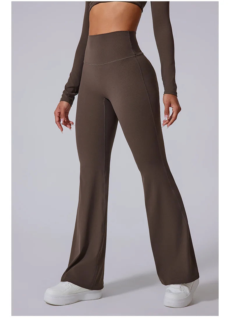 THE ELISE – HIGH WAIST FLARE LEGGINGS